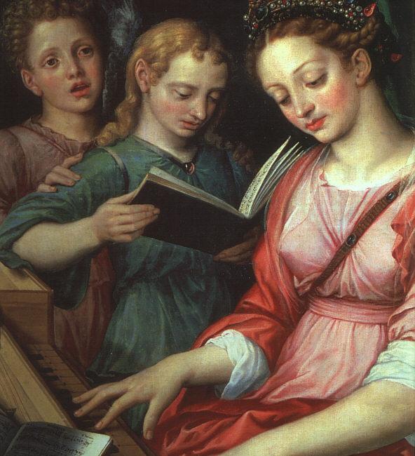 COXCIE, Michiel van Saint Cecilia dfg France oil painting art